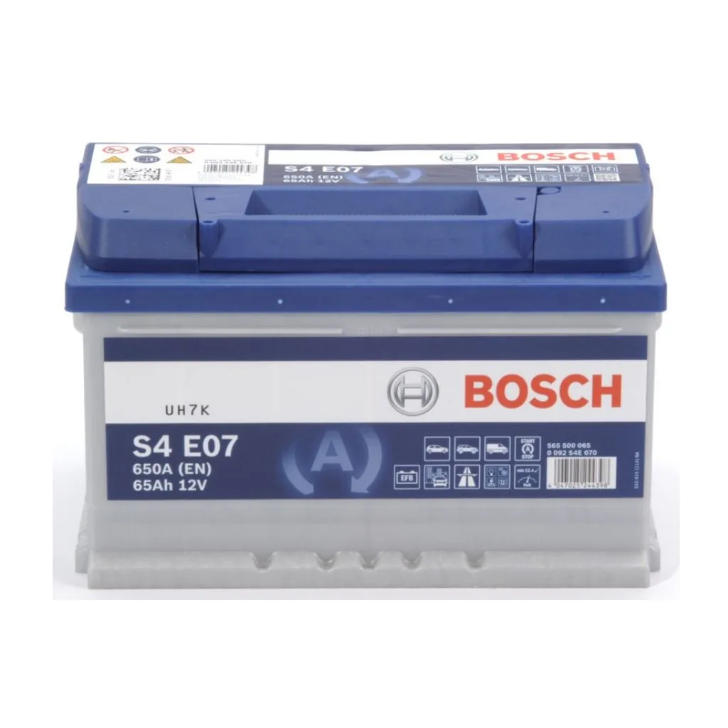BOSCH S4 E07 EFB 65AH 650A