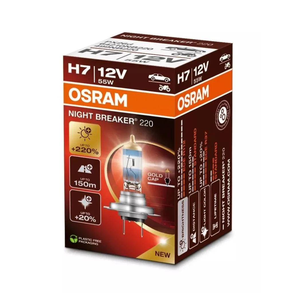 H7 55W NIGHT BREAKER LASER® +220% PX26D