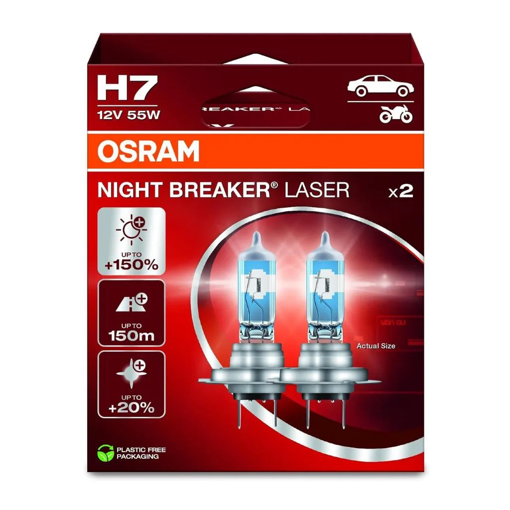 H7 55W NIGHT BREAKER LASER® +150% PX26D