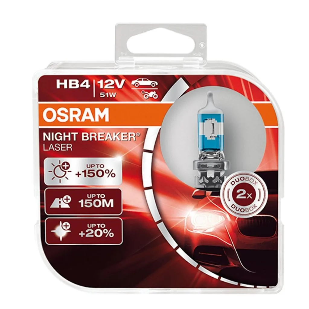 HB4 51W NIGHT BREAKER LASER® +150% P22D